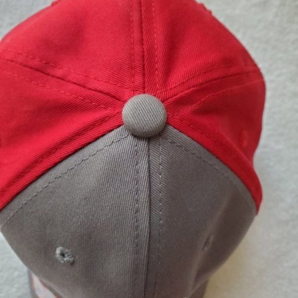 Ohio State FAN 1 Baseball Hat OSFM Red Gray Cap Buckeyes - Picture 7 of 7